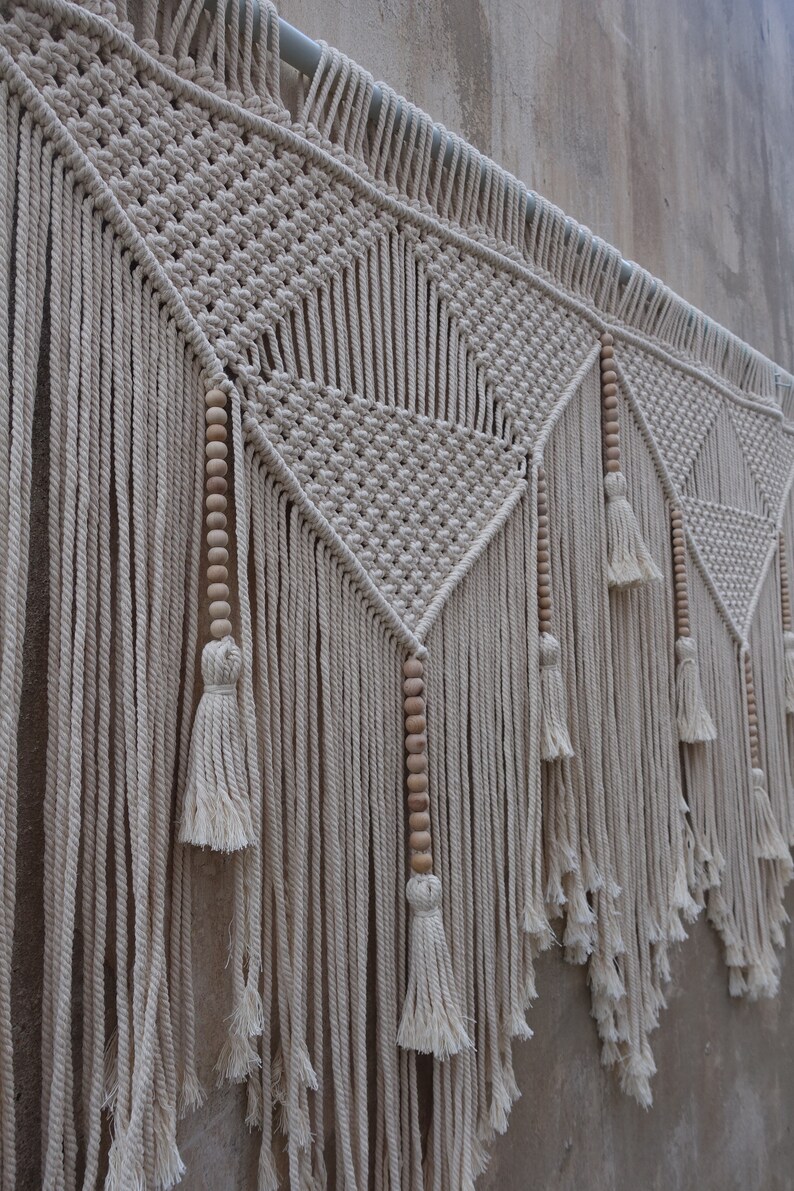 Macrame Headboard Boho Wall Hanging Wall Decor Etsy