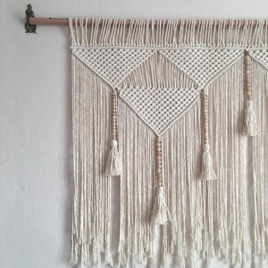 macrame wall hanging large, headboard wall art image 10