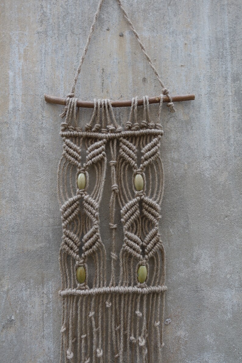 Jute Macrame Wall Hanging Boho Home Decor Tapestry Textile Etsy