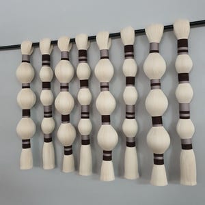 earthy colors home decor Wall Art, large straps over coach yarn wall hanging