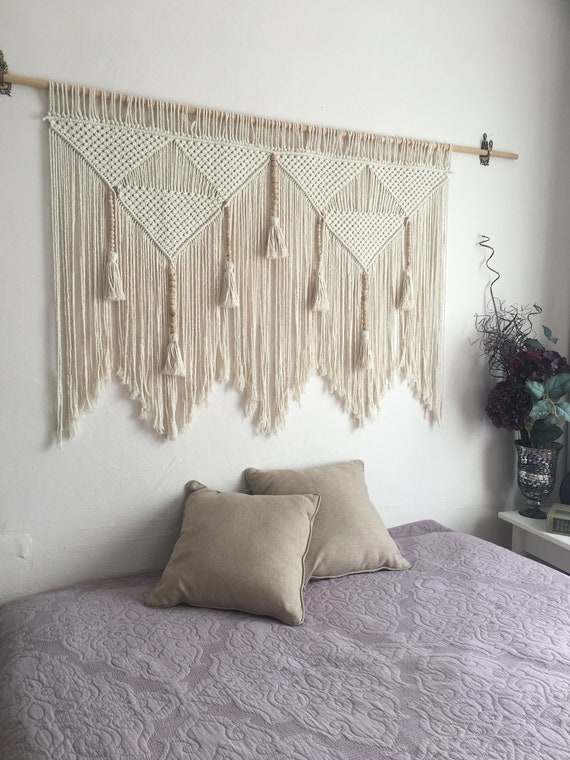 Decorazione da parete in macramè, arazzo da camera da letto, boho