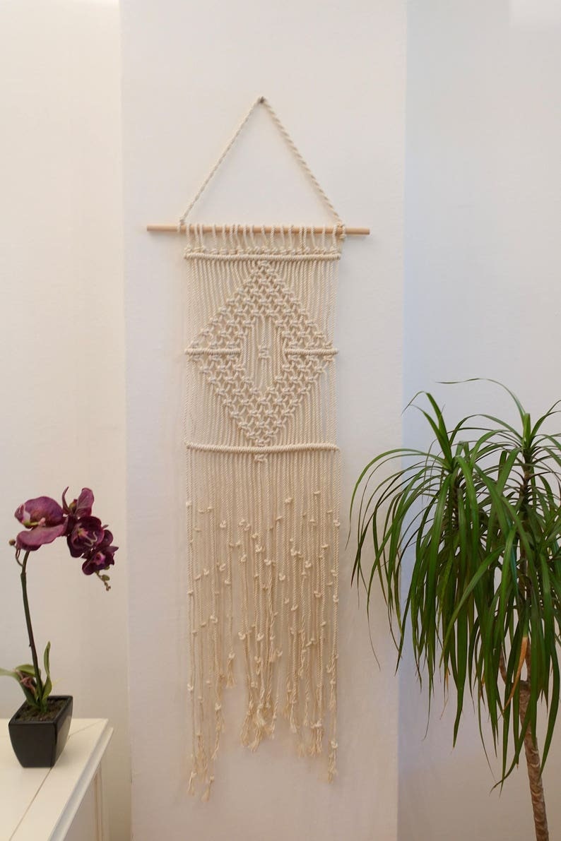 New home gift, Boho macrame decor, wall hanging tapestry image 8