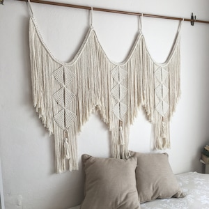 Home Decor wall art for bedroom, Macrame wall hanging, headboard