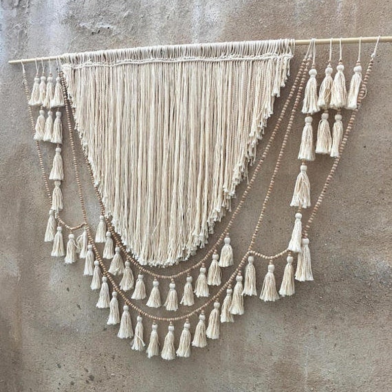Large Macrame Wall Hanging King Headboard Etsy