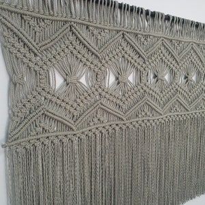 Sage macrame wall hanging, bedroom tapestry headboard