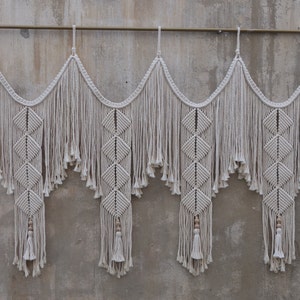 Macrame wall hanging large, macrame headboard 5', bedroom wall decor