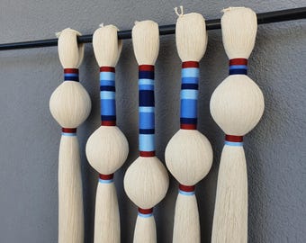 Tapiz de pared con borlas grandes, colores personalizados, decoración bohemia para el hogar, tapiz para dormitorio.