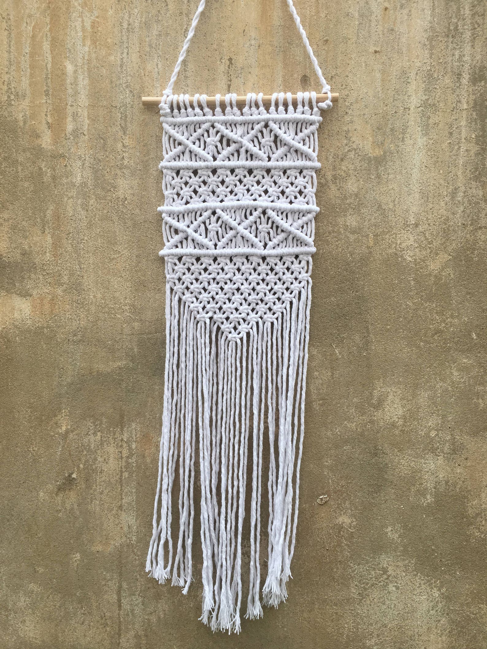 Black White Gray Decor Macrame Wall Hanging Wall Hanging Etsy UK