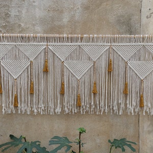 Macrame Headboard, large wall hanging, Boho Bedroom tapestry
