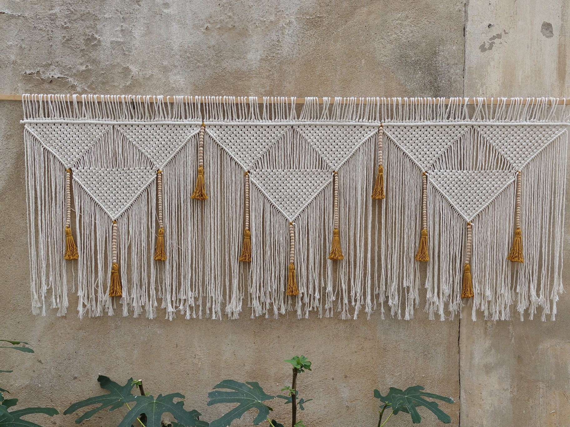 Macrame Wall Hanging Woven Bohemian Wall Hanging - Braid — Flipping Fabulous
