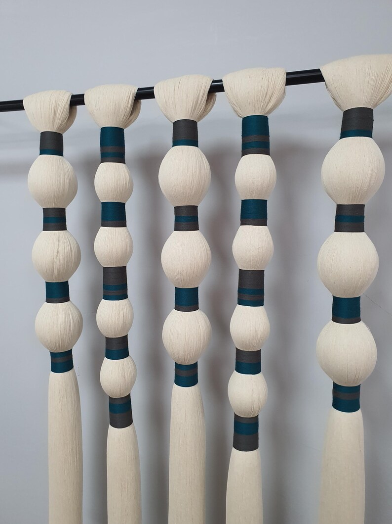 Mexican Macrame Wall Hanging, Fiber Wall Art, Textile Art, String