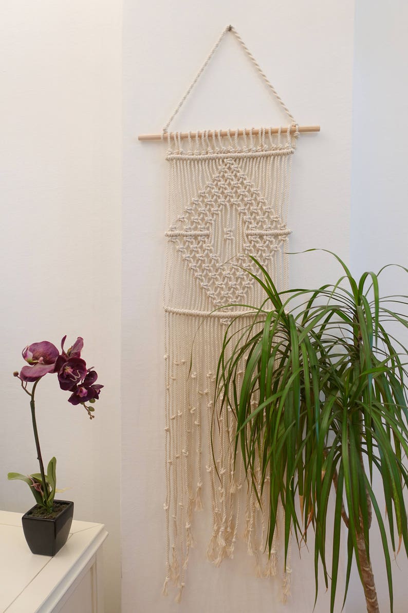 New home gift, Boho macrame decor, wall hanging tapestry image 5