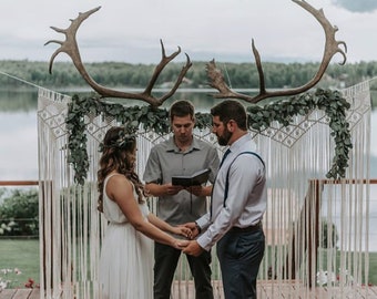 Macrame Wedding backdrop, festival wedding curtain