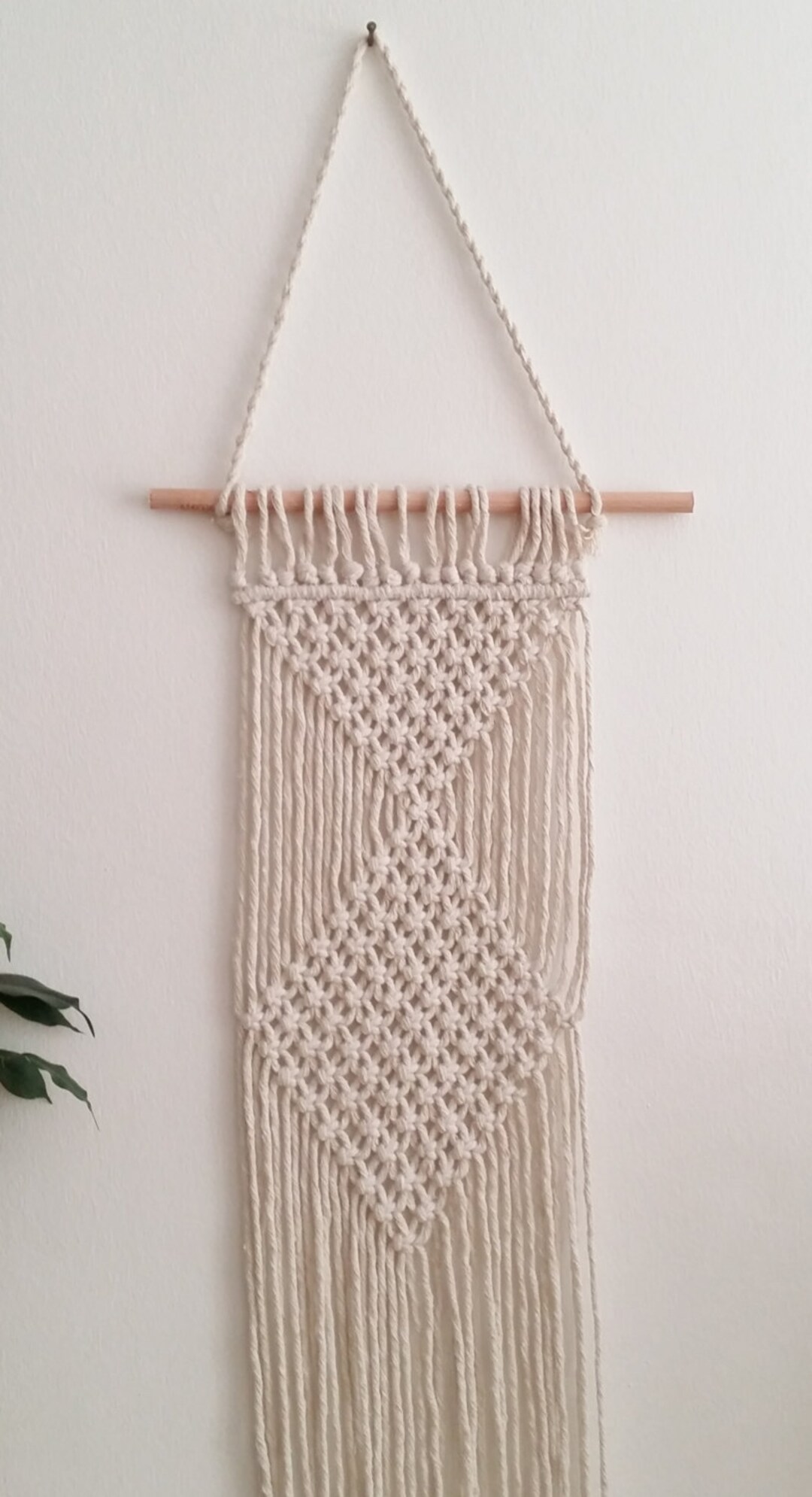 Macrame Wall Hanging Geometric Design Boho Wall Hanging Etsy