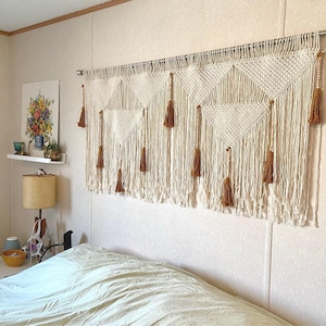 Large macrame wall hanging - Over bed headboard