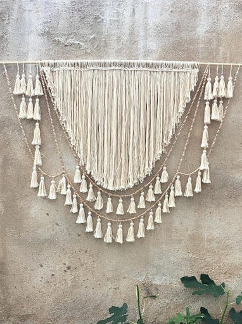Large Macrame Wall Hanging King Headboard Etsy