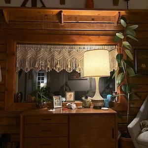 Makramee Fenster Volant - Boho Vorhänge für Wohnzimmer, Küchendekor Bild 18