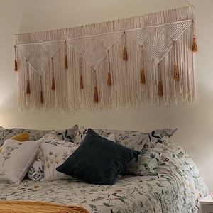 Cabecero King de macramé - Decoración de dormitorio boho
