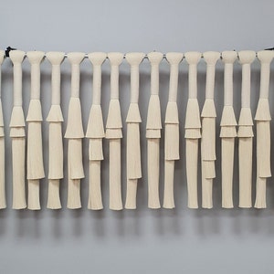 Textile Wall Hanging, Fiber Art, Wrapped Rope Wall decor, neutral color home decorations