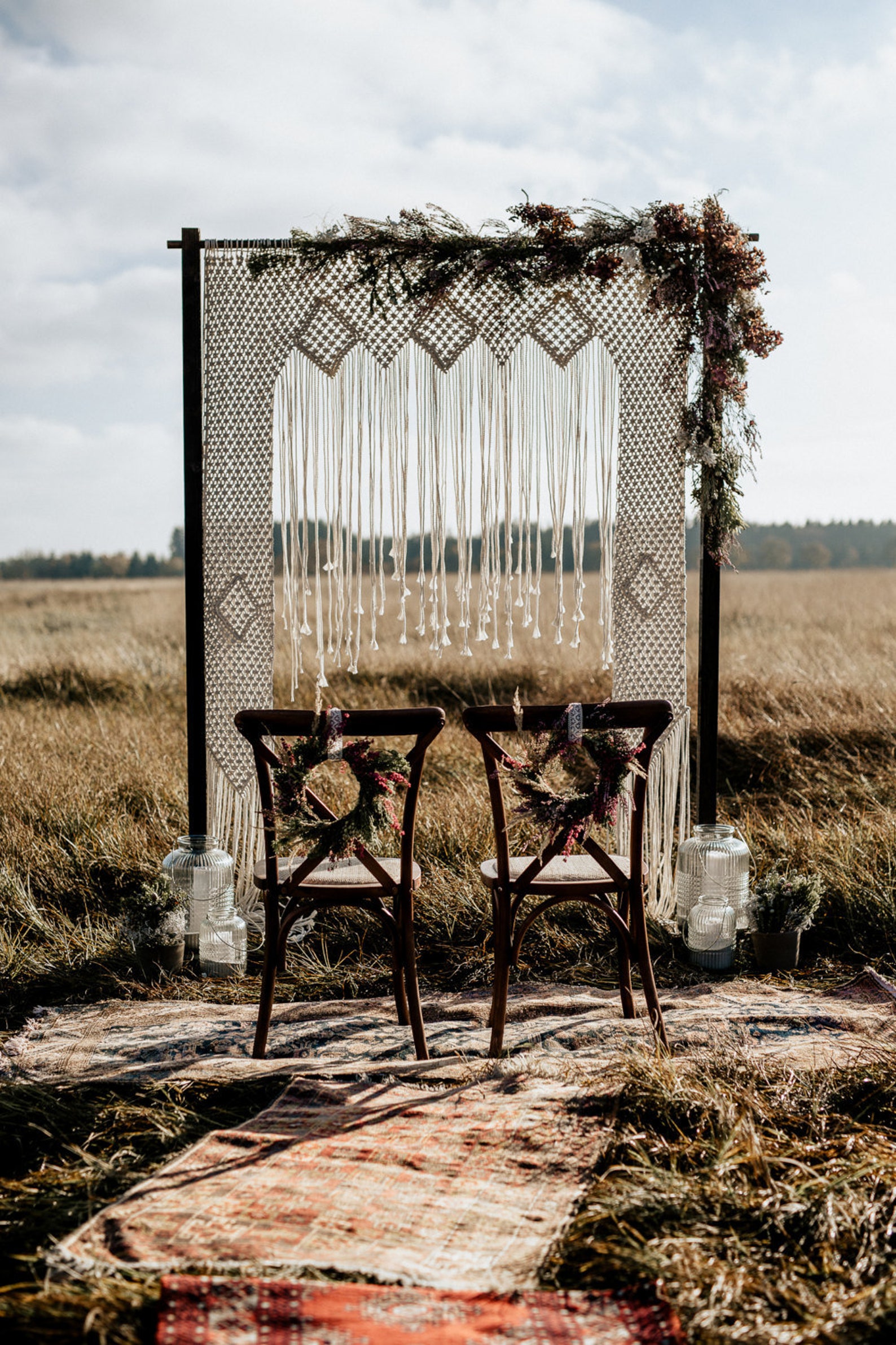 Boho Backdrop Hochzeitsbogen