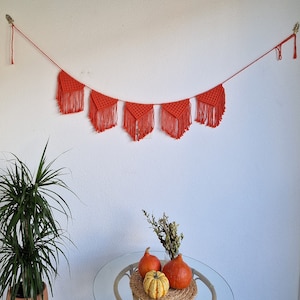 Autumn garland autumnal bunting for kids room, pumpkin decor, herbst girlande, guirlande citrouille