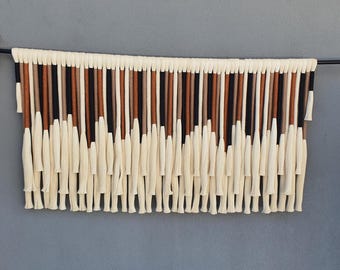 Earthy Fiber Art - Large Multicolor Macrame Wall Hanging