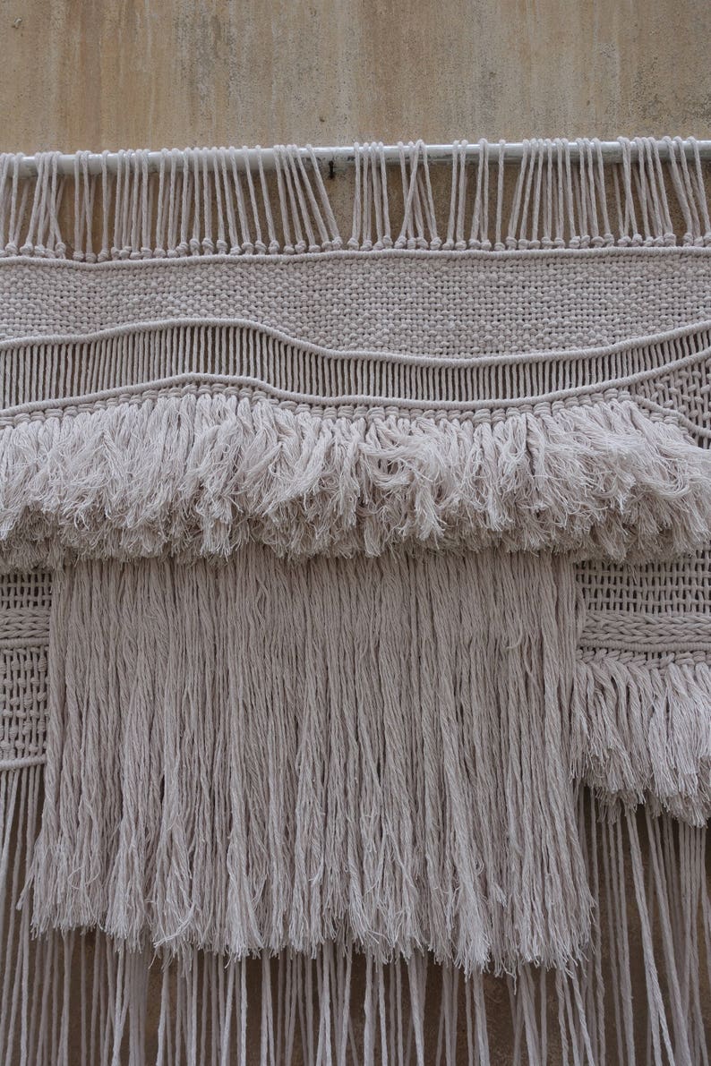 Giant tapestry, Extra large Macrame tassels wall hanging image 8