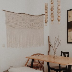 macrame wall hanging, wedding backdrop, bohemian curtains, boho home decor bedroom headboard image 3