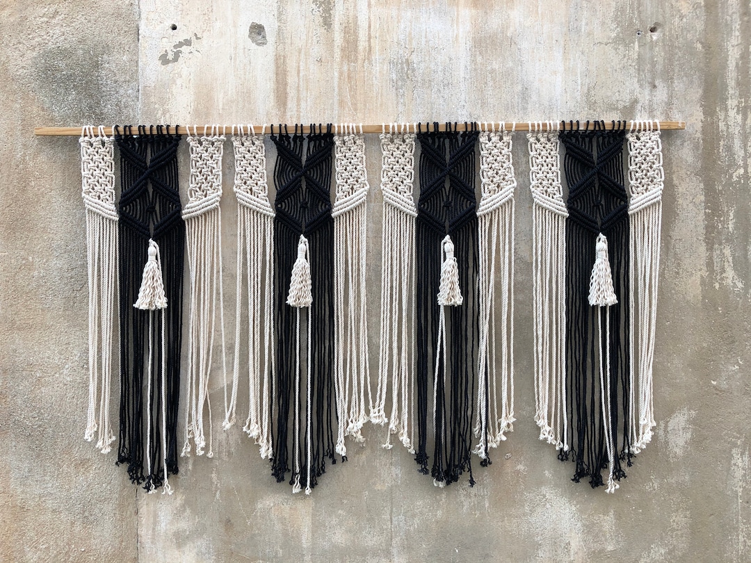 Macrame Wall Hanging, Living Room Decoration, Dorm Room Headboard - Etsy
