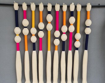 Colorful wall art - pink orange decor