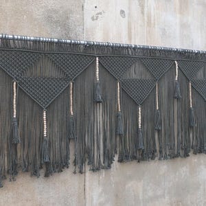 macrame headboard - large over bed wall art decor