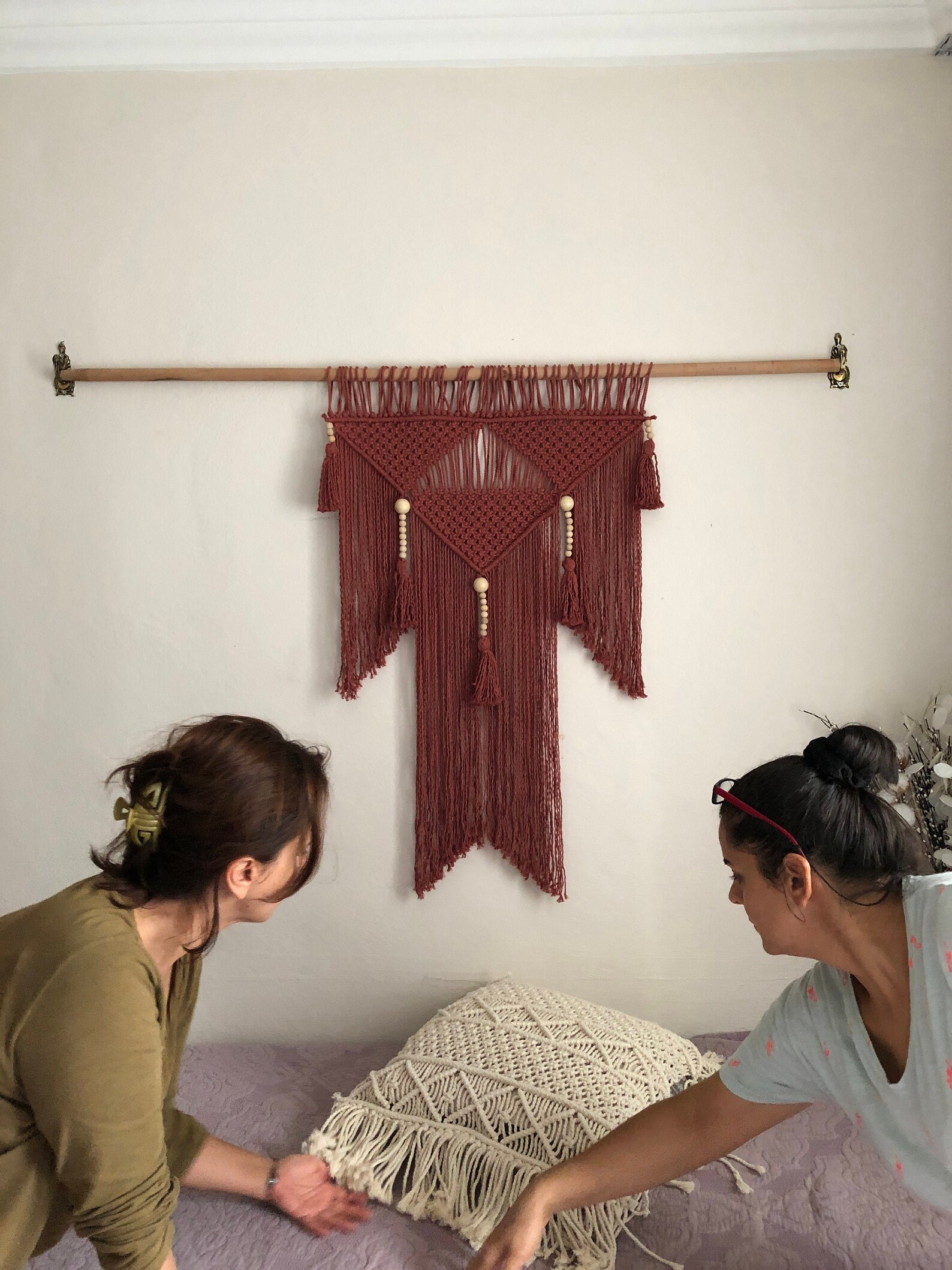 Macrame Pillow Case Macrame Pillow Cover Etsy