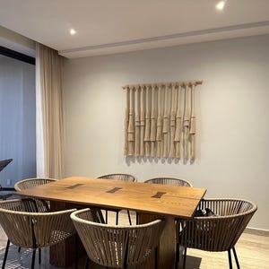 Fibre Wall Art, Boho Wandbehang, neutrales Wohndekor Bild 18