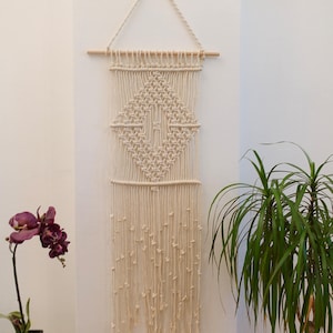 New home gift, Boho macrame decor, wall hanging tapestry image 2