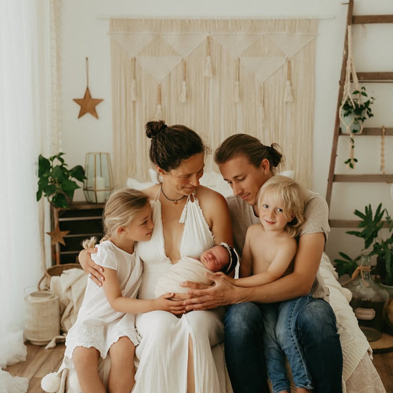 Macramé décoration murale bohème grande tenture murale image 6