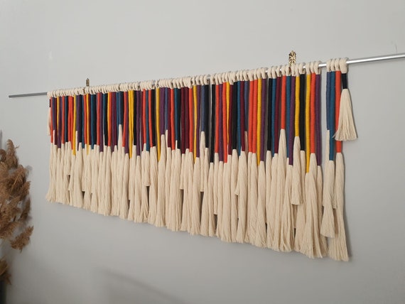 Macrame wall hanging colorful home decor