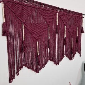 Wide Large Wall Sculpture, macrame wall hanging, wallknot, boho wall decor