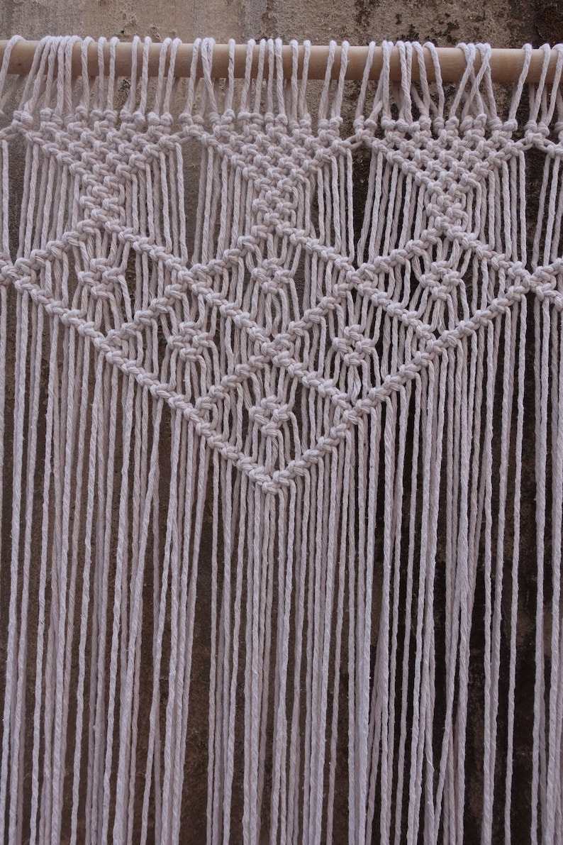 Large Macrame Wall Hanging Wedding Backdrop Macrame Curtain Etsy