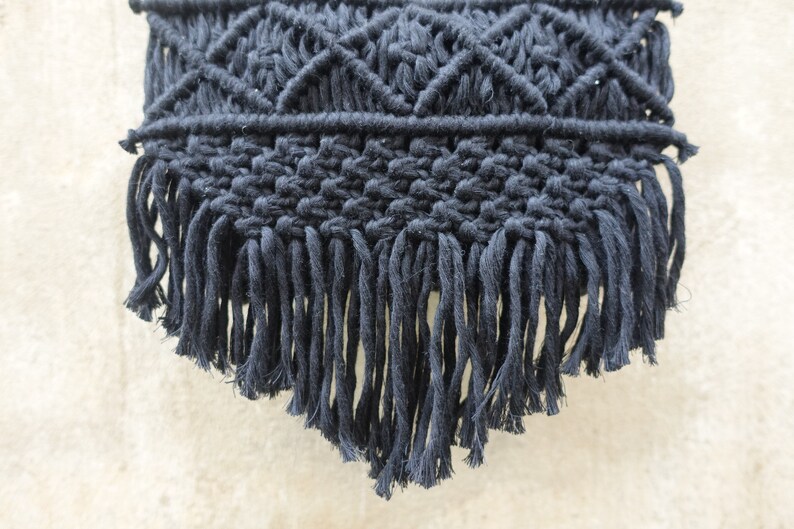 Indian Bag Gypsy Bag boho black cotton handbag Bohemian Bag macrame shoulder bag Boho handbag Macrame handbag Macrame cotton handbag