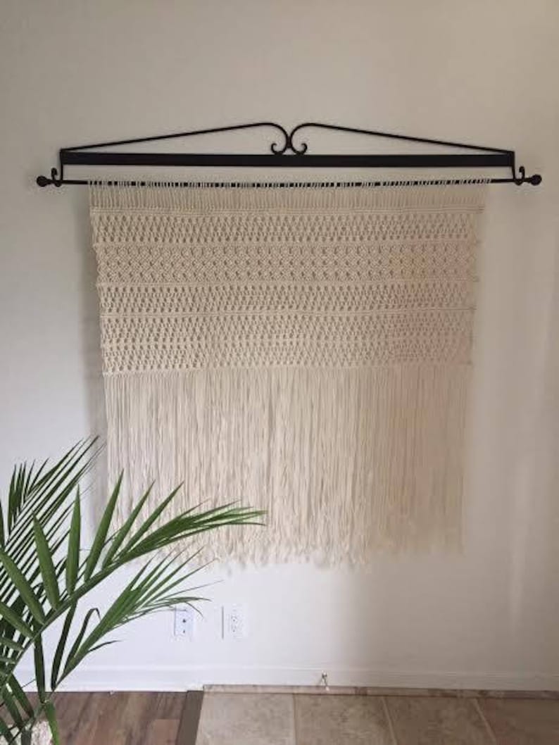Macrame Wall Hanging Wedding Backdrop Bohemian Curtains Etsy UK