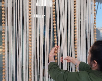 Buy Beaded Door Curtain, Macrame Door Hanging, Separator, Room