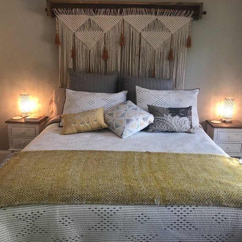 Nursery Wall Decor Boho Wall Hanging Over Crib Wall Art Etsy