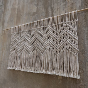 Window valance, boho kitchen curtain, macrame wall hanging, bedroom decoration
