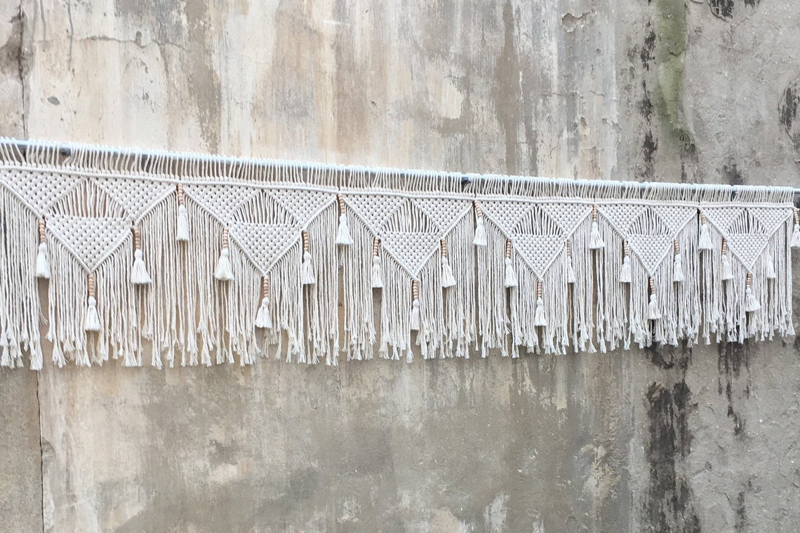 Made to Order Window Valances Custom Window Macrame Curtains Etsy