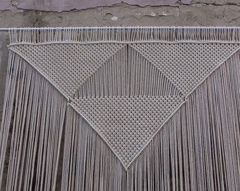 Giant Macrame, Extra Large Triangle wall decor