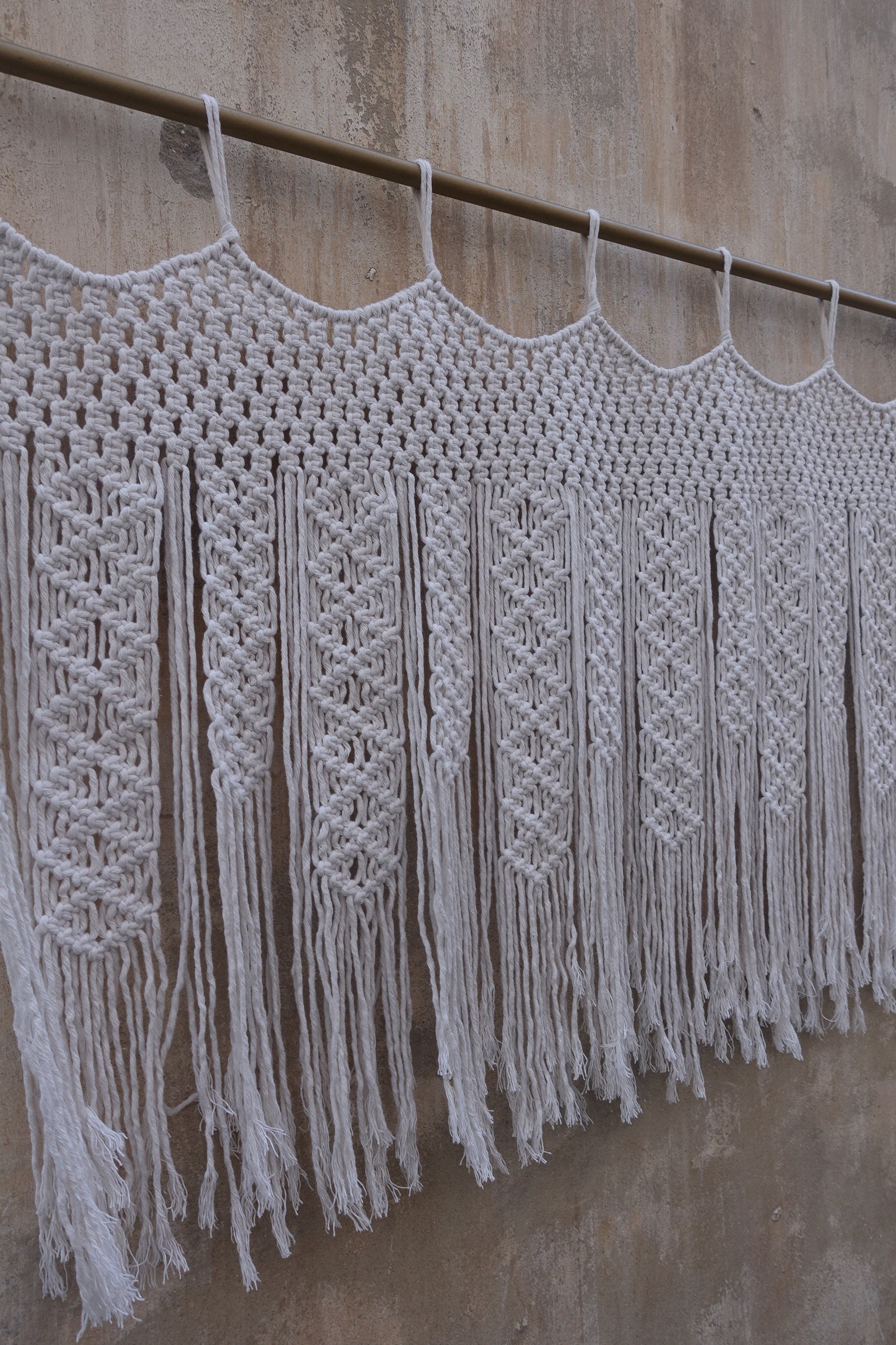 Modern Macrame Over Bed Art Wall Hanging Bedroom Tapestry | Etsy