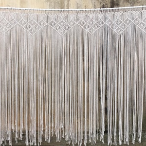 Macrame curtain, extra large wall hanging, boho backdrop
