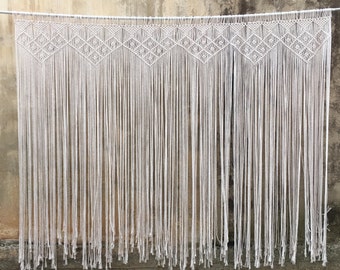 Macrame curtain, extra large wall hanging, boho backdrop