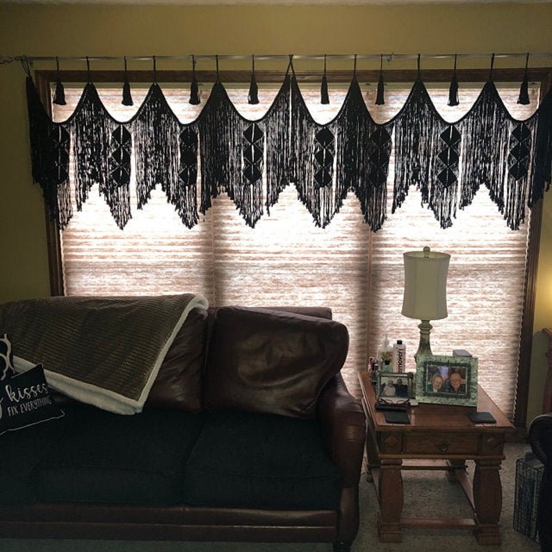 Navy blue Macrame wall hanging macrame headboard Home Decor Etsy