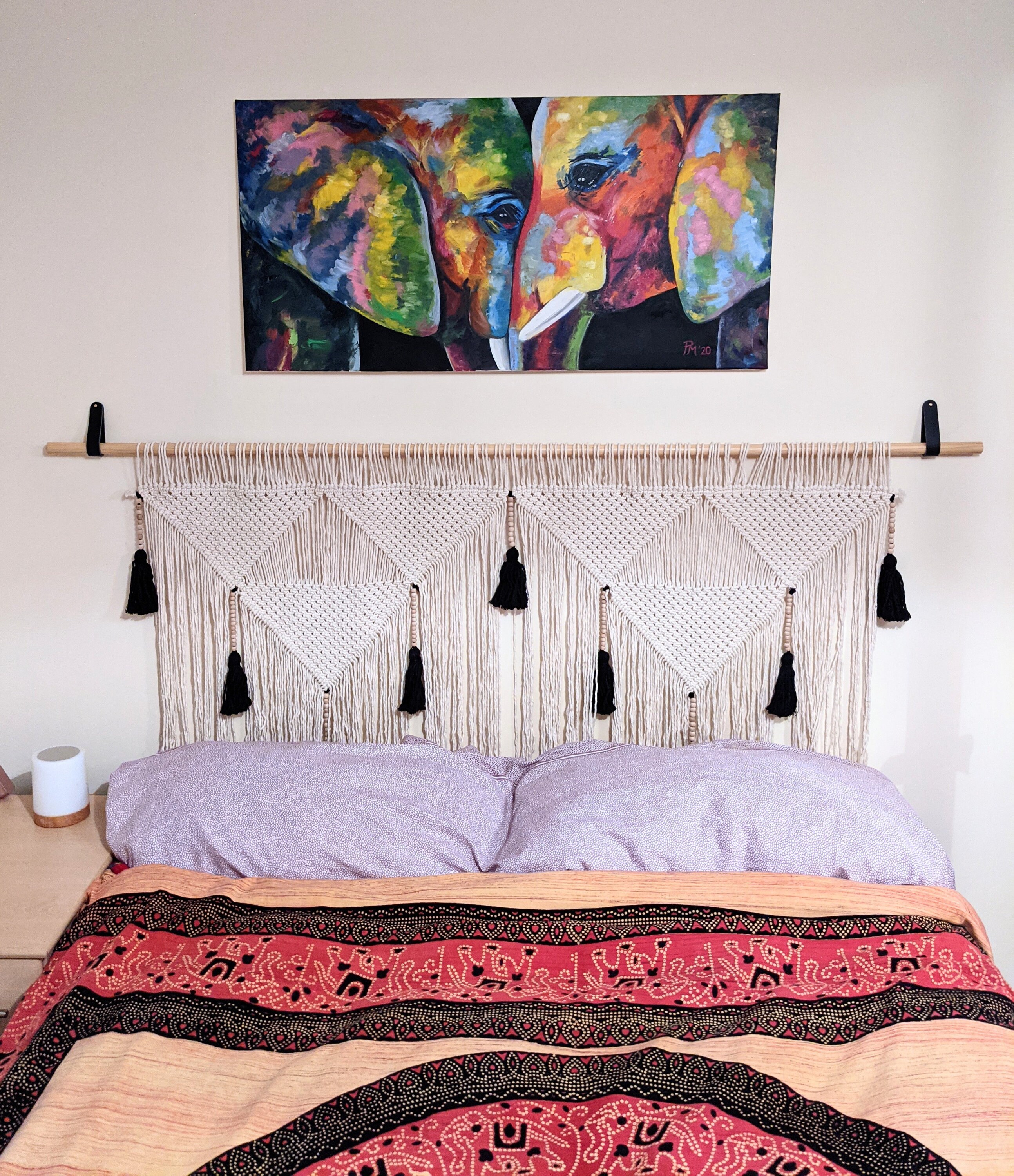 Dremisland Arazzo Macramè Grande - Decorazione Parete Boho Con Foglie